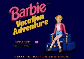 Barbie Vacation Adventure (Beta) Title Screen